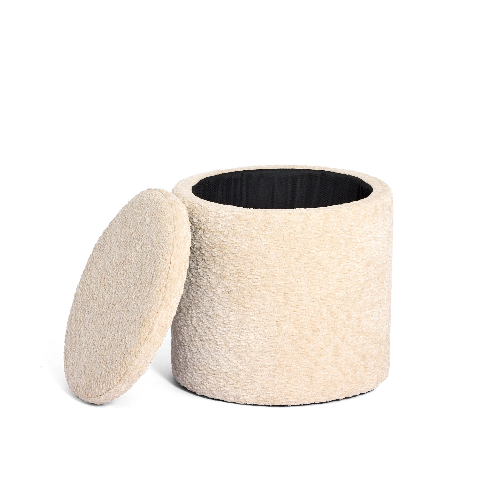 Open Mylo Ottoman on a white background