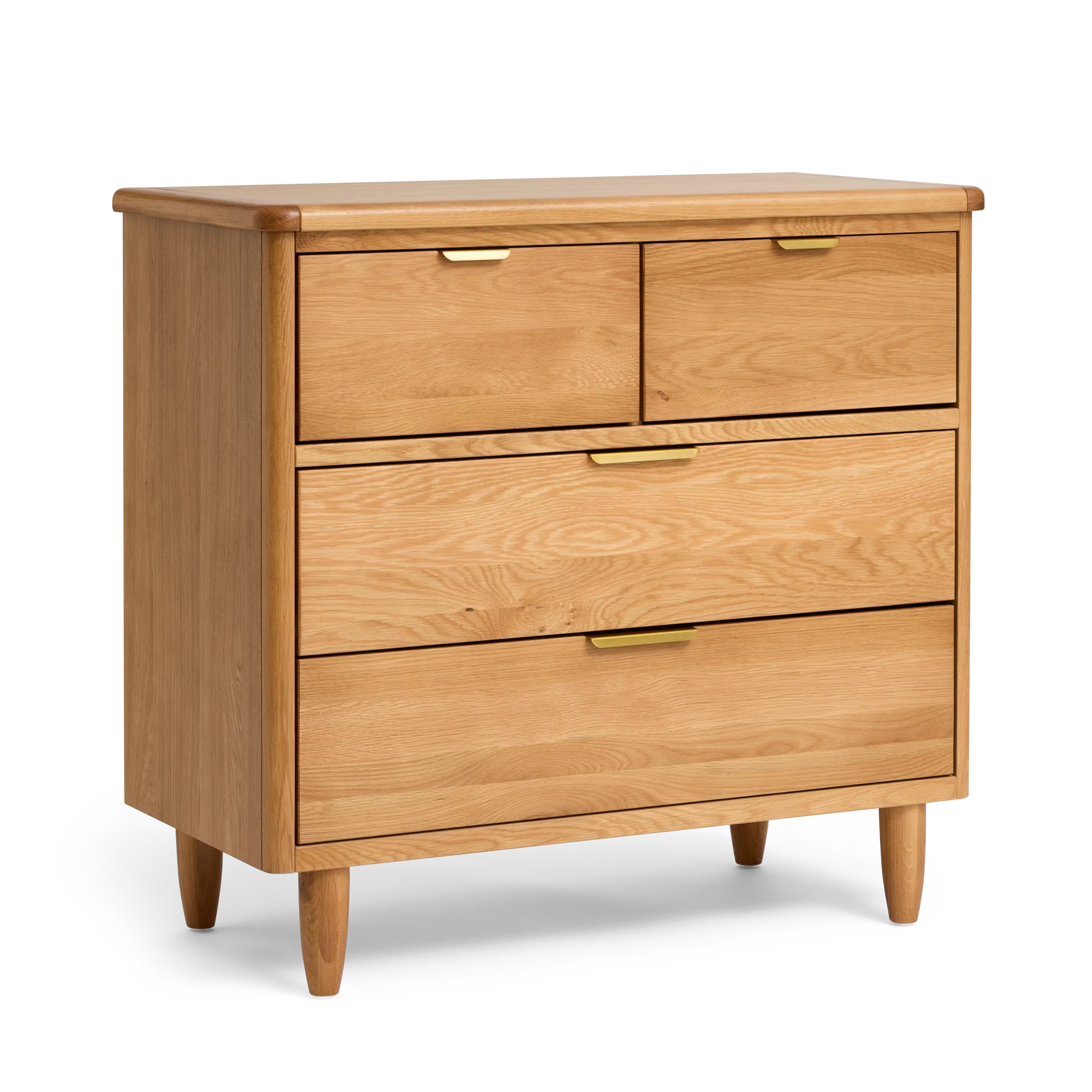 George dresser with four drawers on a white background