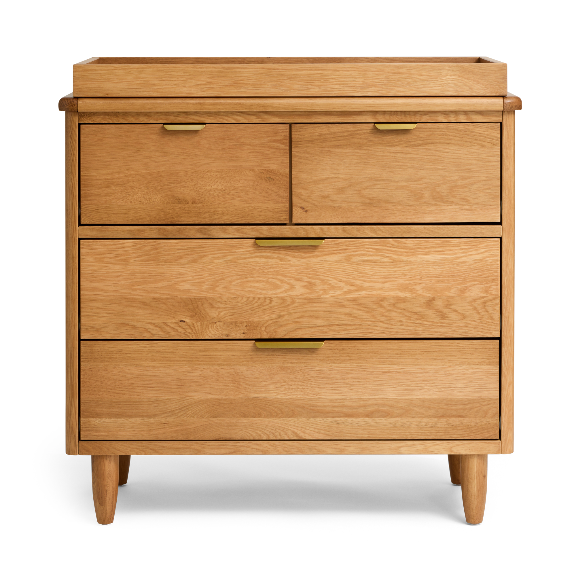 George dresser with four drawers with tray on the top on a white background