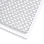 SnuzKot Cloud Nine with white cloud pattern on a white background