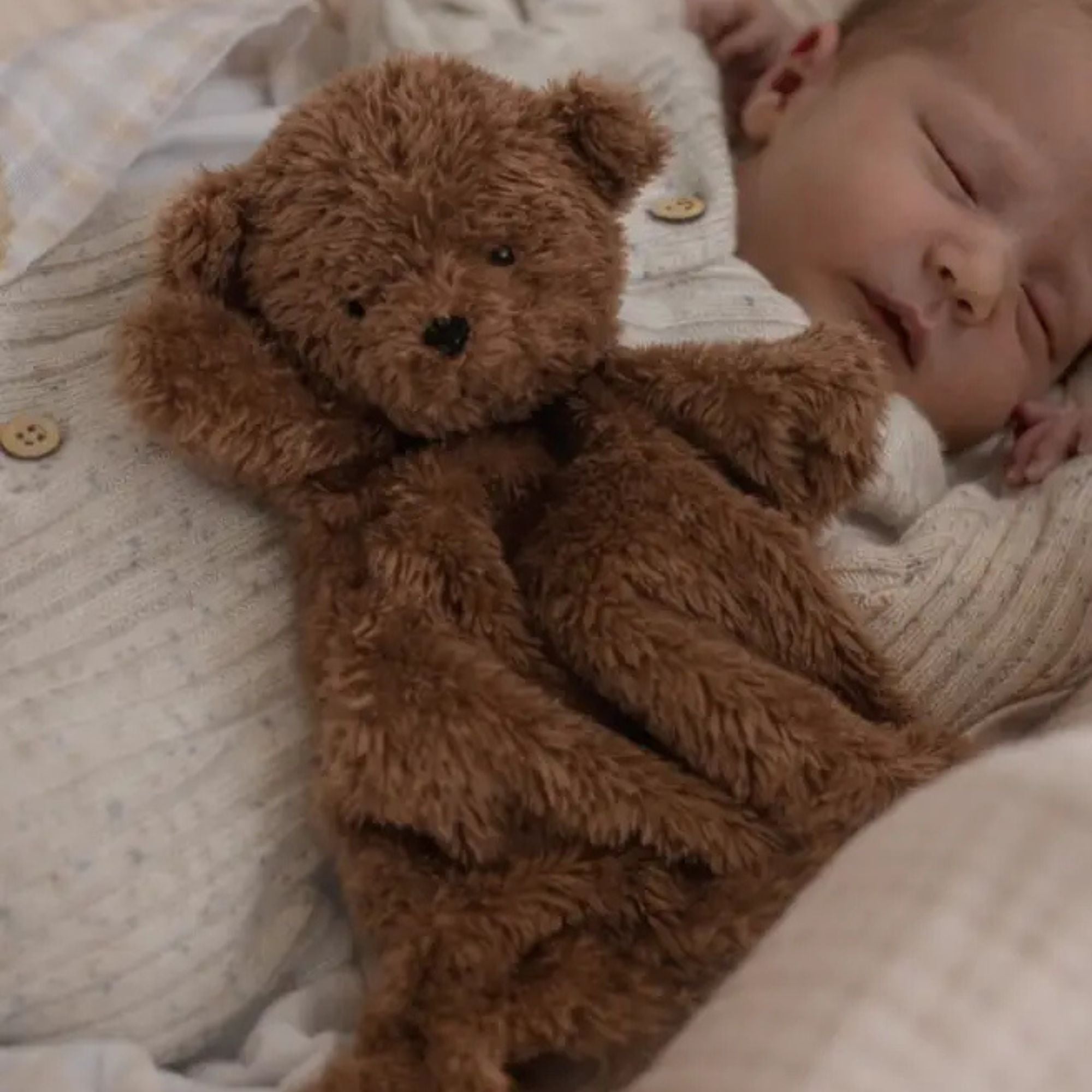 Little Ted Comforter Toy with baby